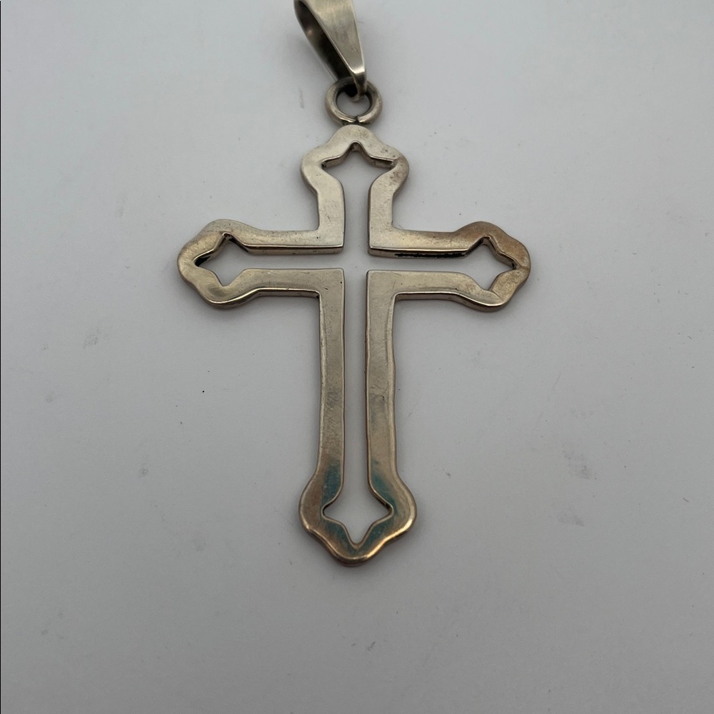 Sterling Silver Cross Pendant - Picture 2 of 4